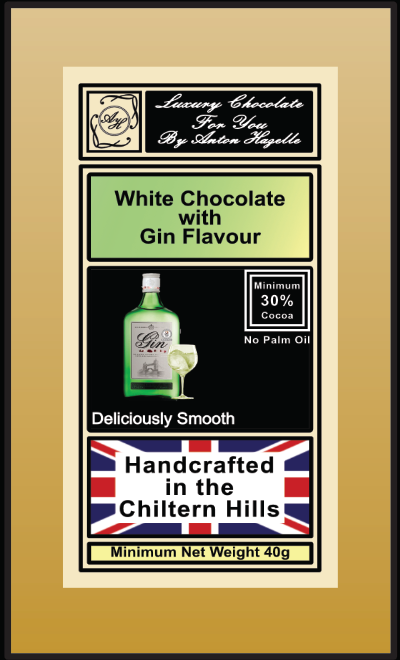 Mini Bar White Chocolate with Gin  Flavour