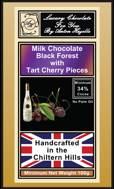 34% Milk Chocolate Black Forest with Tart Cherry Pieces