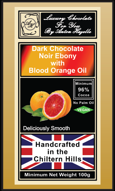 96% Chocolate with Blood Orange Oil